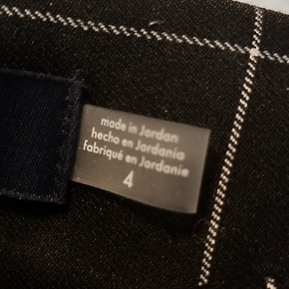 Classic Tommy Hilfiger black plaid pants - Picture 3 of 5
